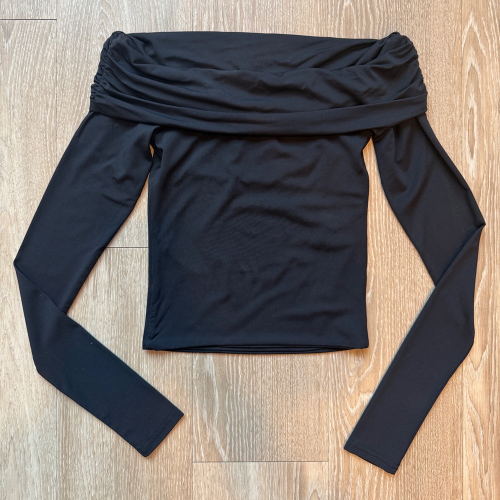 Meshki Black Off-Shoulder Blouse